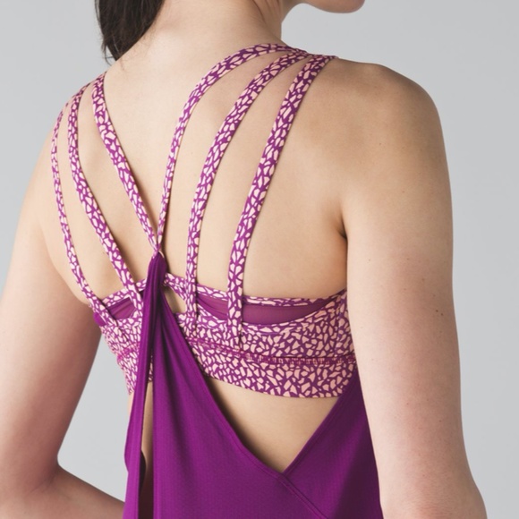 Lululemon Nouveau Limits Strap Back Tank Size 4 Plum - Picture 3 of 9